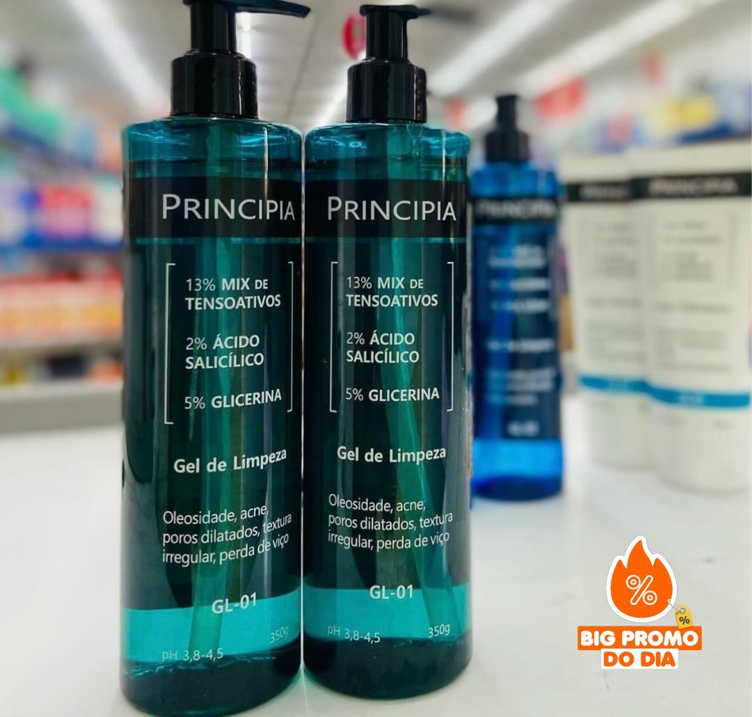 🫧 Gel De Limpeza Facial Gl-01 Principia - 2 unidades