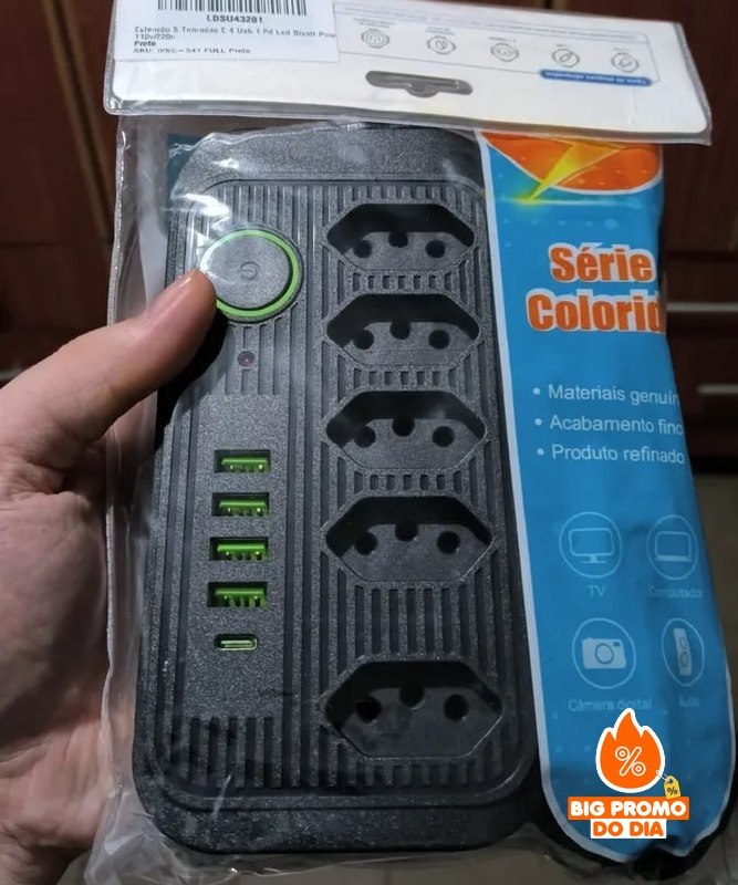Extensão Coibeu Tomadas + Usb Bivolt