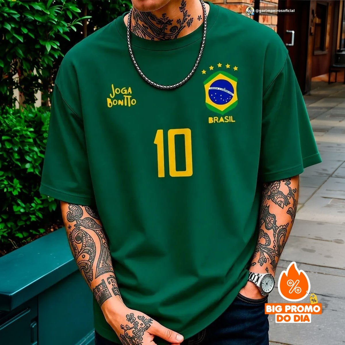 Camiseta Oversized Brasil 2026 (5 cores)