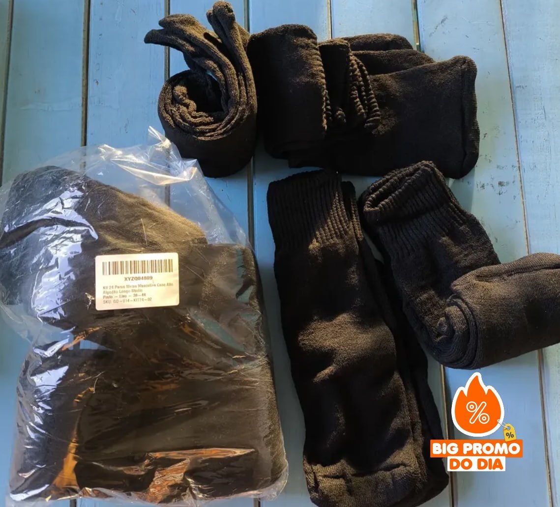 Kit 24 Pares Meias