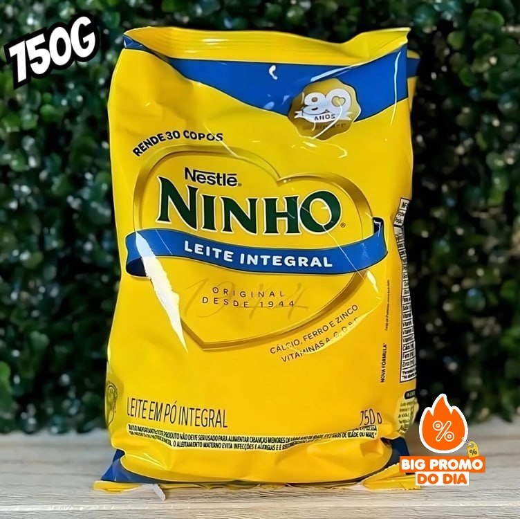 Ninho, Leite Po Integral, Pacote 750g