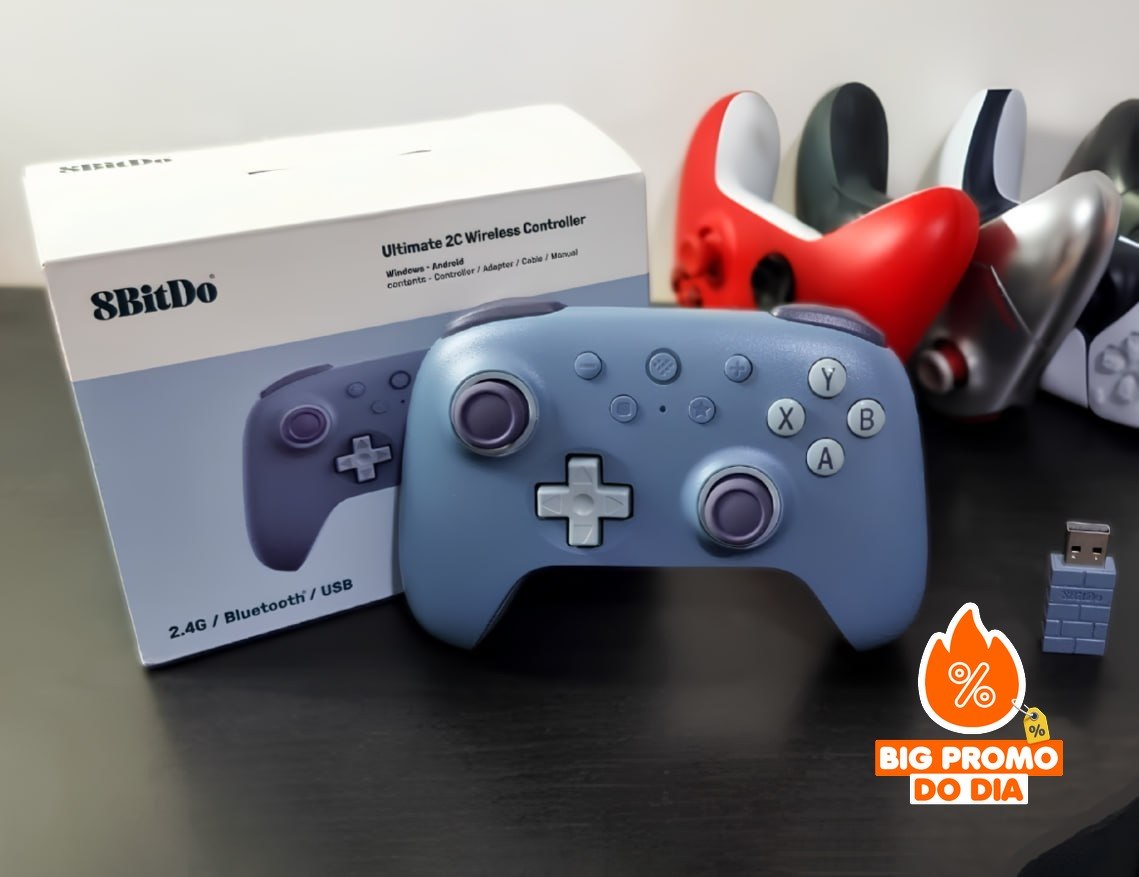Controle Bluetooth 8Bitdo Ultimate 2C para Switch
