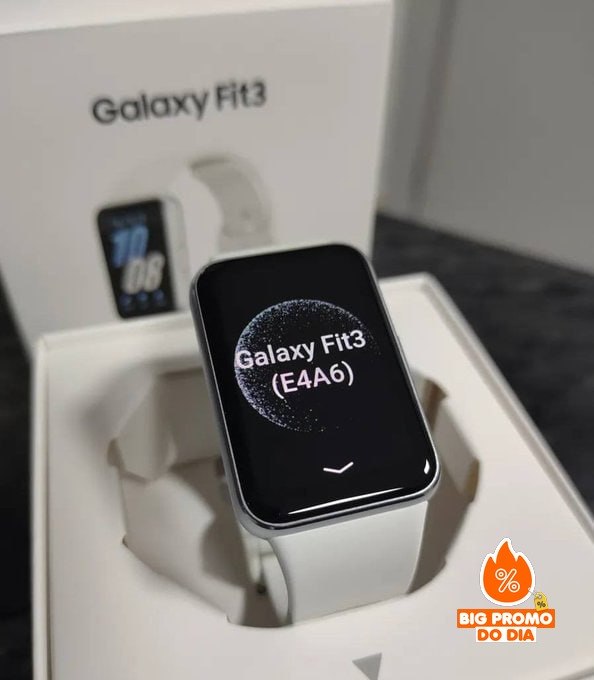 ⌚️ Samsung Smartwatch Galaxy Fit3 Grafite