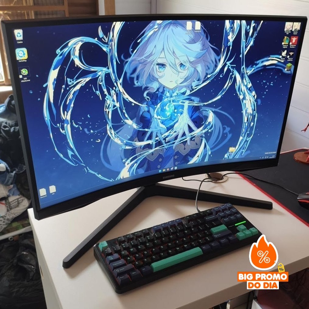 Monitor Gamer Samsung Odyssey G5 27, Resolução QHD, 165Hz & 1ms