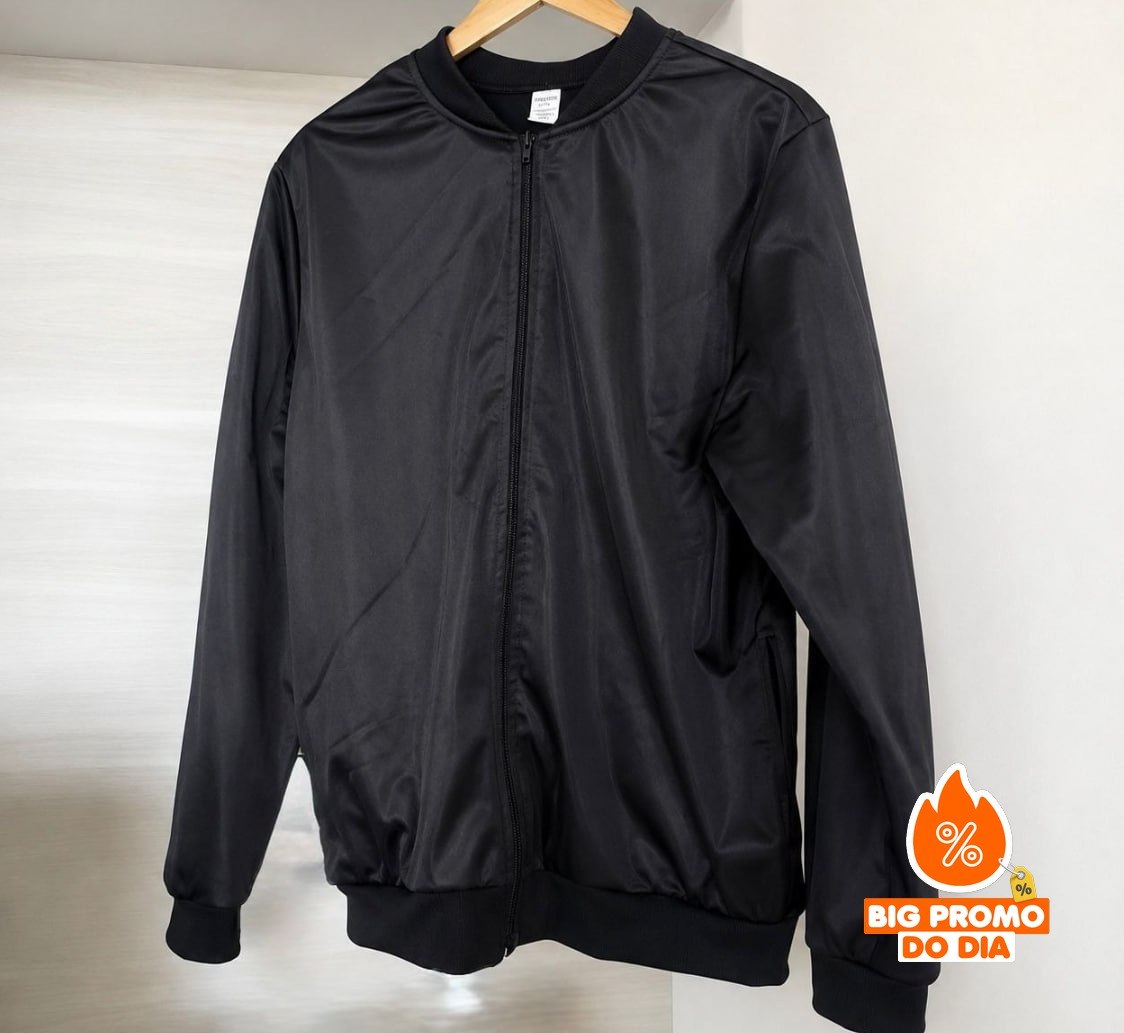 Jaqueta Bomber Chimpa Com Zíper E Bolsos (2 Cores)