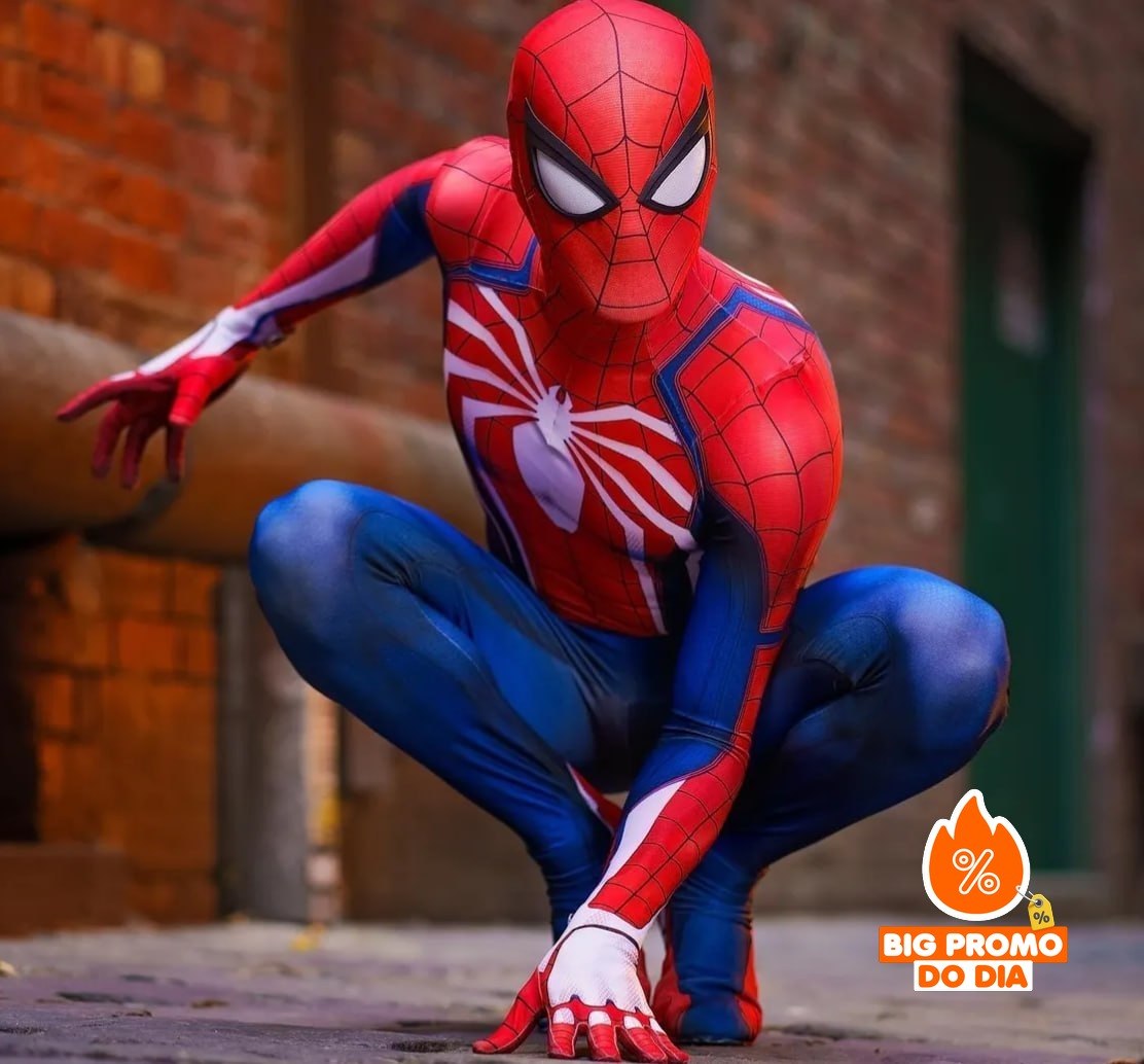 Fantasia Cosplay Homem Aranha