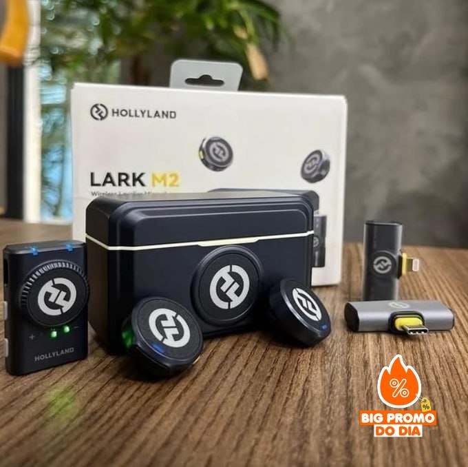 Microfone Hollyland Lark M2 Duo