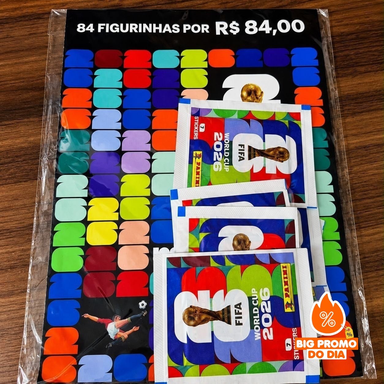 Blister com 12 Pacotes de Figurinhas da Copa do Mundo FIFA 2026