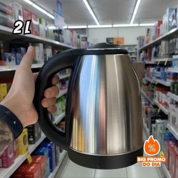 Chaleira Elétrica 2 Litros Inox 110V