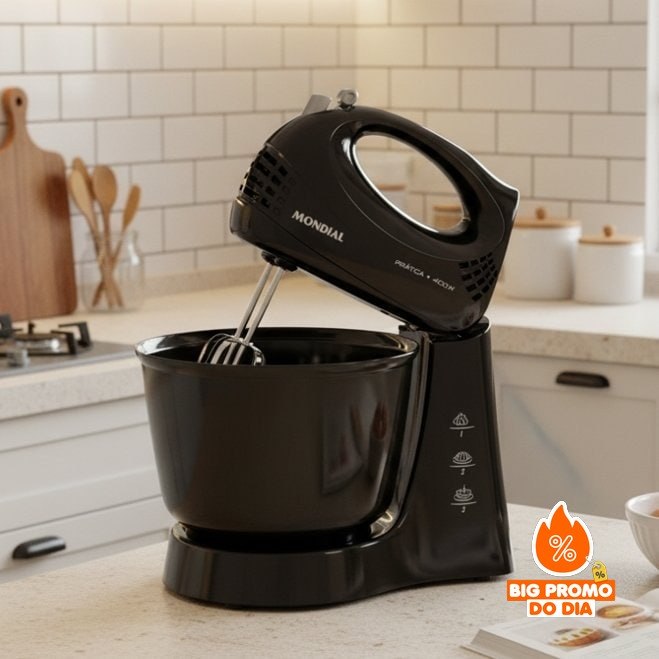 Batedeira Prática Mondial 400W 220V