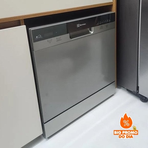 Lava-Louças Electrolux 8 Serviços, Inox, 127V