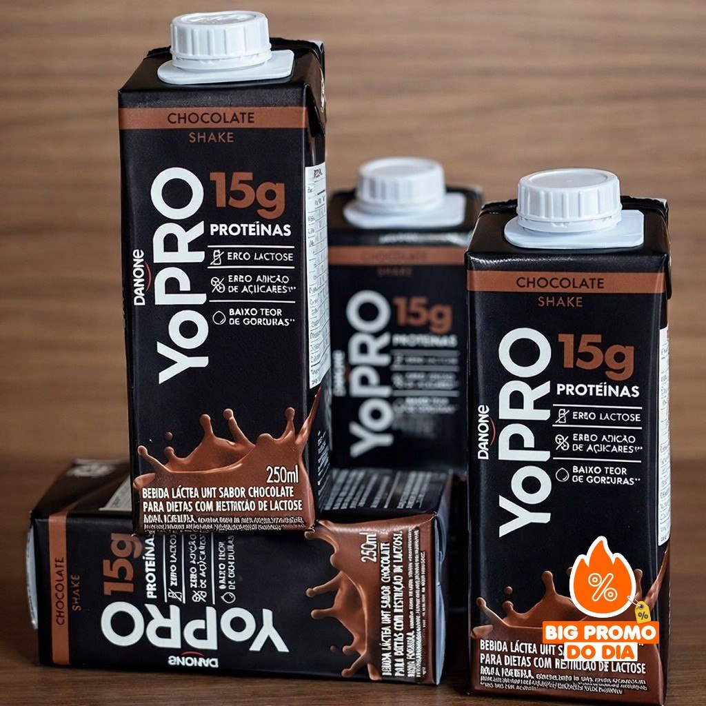 12 Unidades YoPRO Bebida Láctea UHT Chocolate 250ml