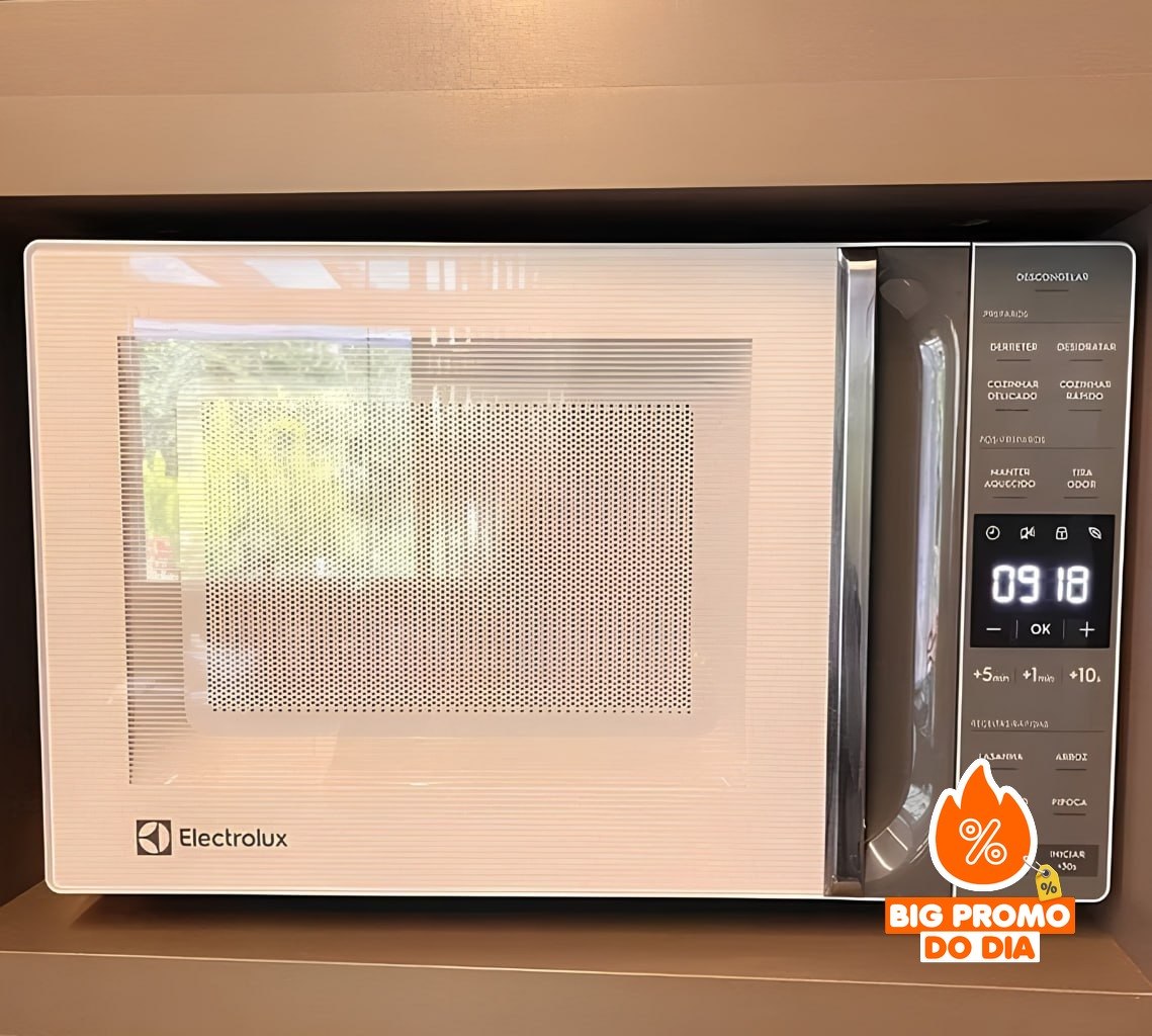 ️ Micro-ondas Electrolux Branco 23L Efficient 127/220V