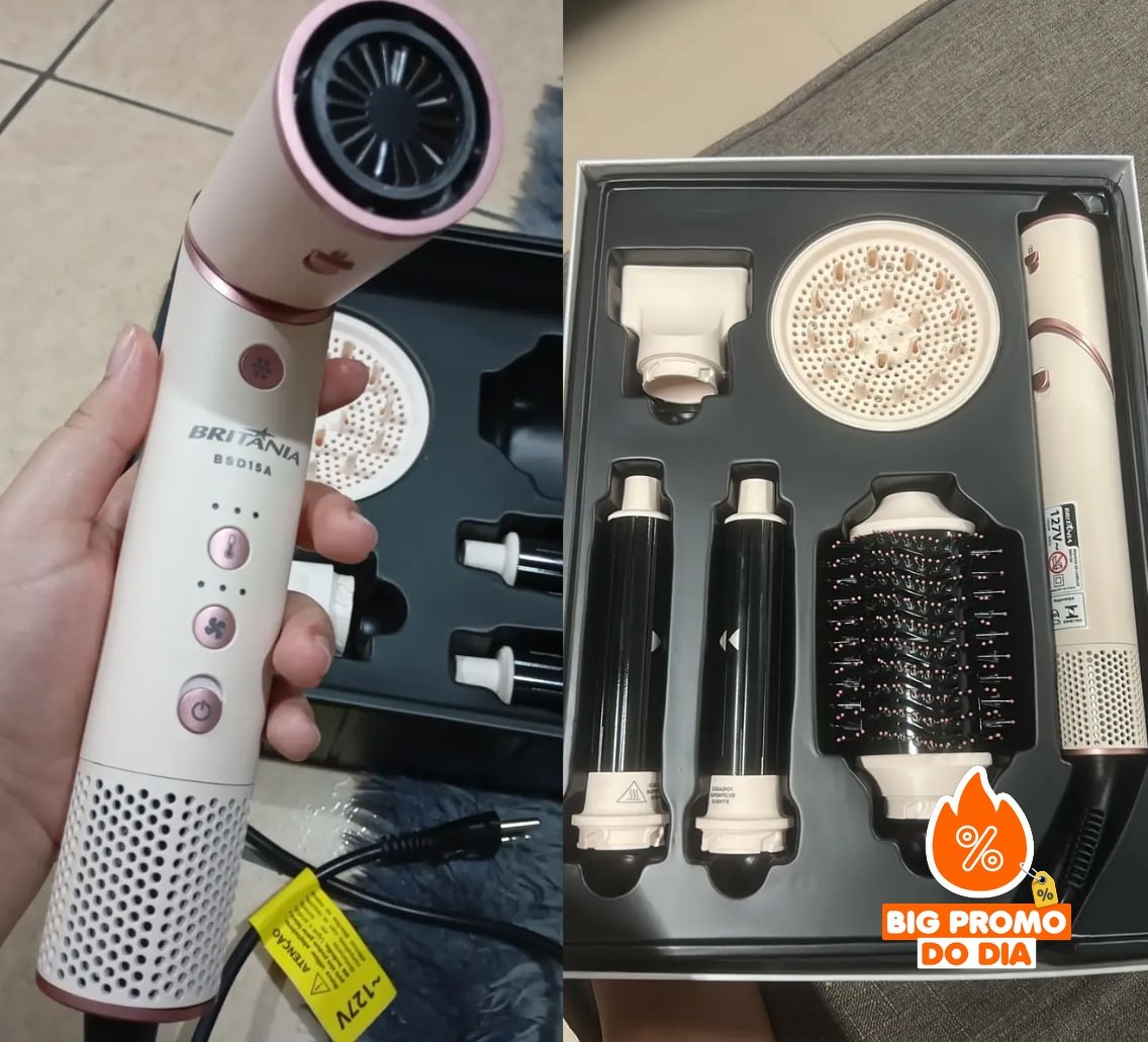 ‍ Secador de Cabelo Britânia Motor BLDC 1450W 127v