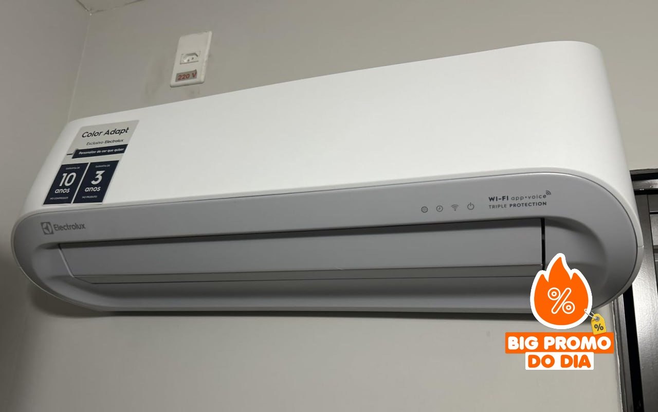 ️ Ar-Condicionado Split Inverter 9.000 BTUs Electrolux Color Adapt com Wi-Fi Frio 220v