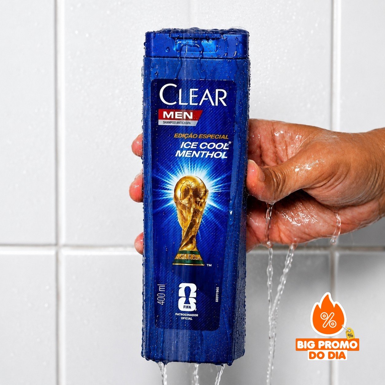 🫧 Shampoo Clear Men Anticaspa Ice Cool Menthol 400ml