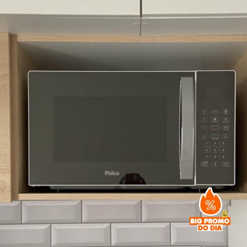 Micro-ondas 33L Philco Espelhado/Branco 1400W 127V  127v