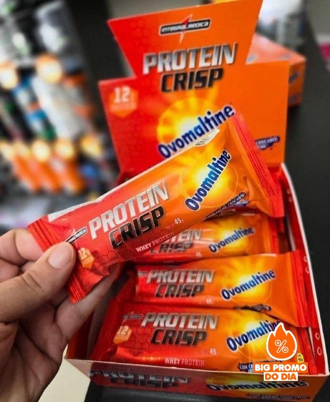12 Unids. Barra de Proteína Integralmedica Crisp Bar 45g Ovomaltine