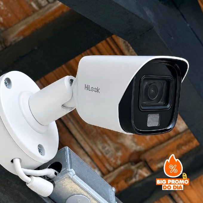 Câmera Mini Bullet Thc-b127-lpc Fixa Luz Dupla 2mp Hikvision