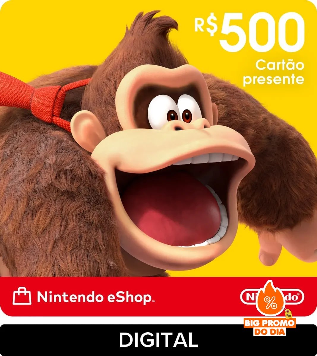Nintendo Gift Card eShop R$ 500 (Digital)