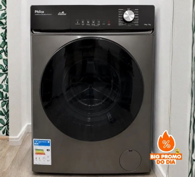 Lava E Seca 11kg Philco Interver Plus 16 Programas Pls11d