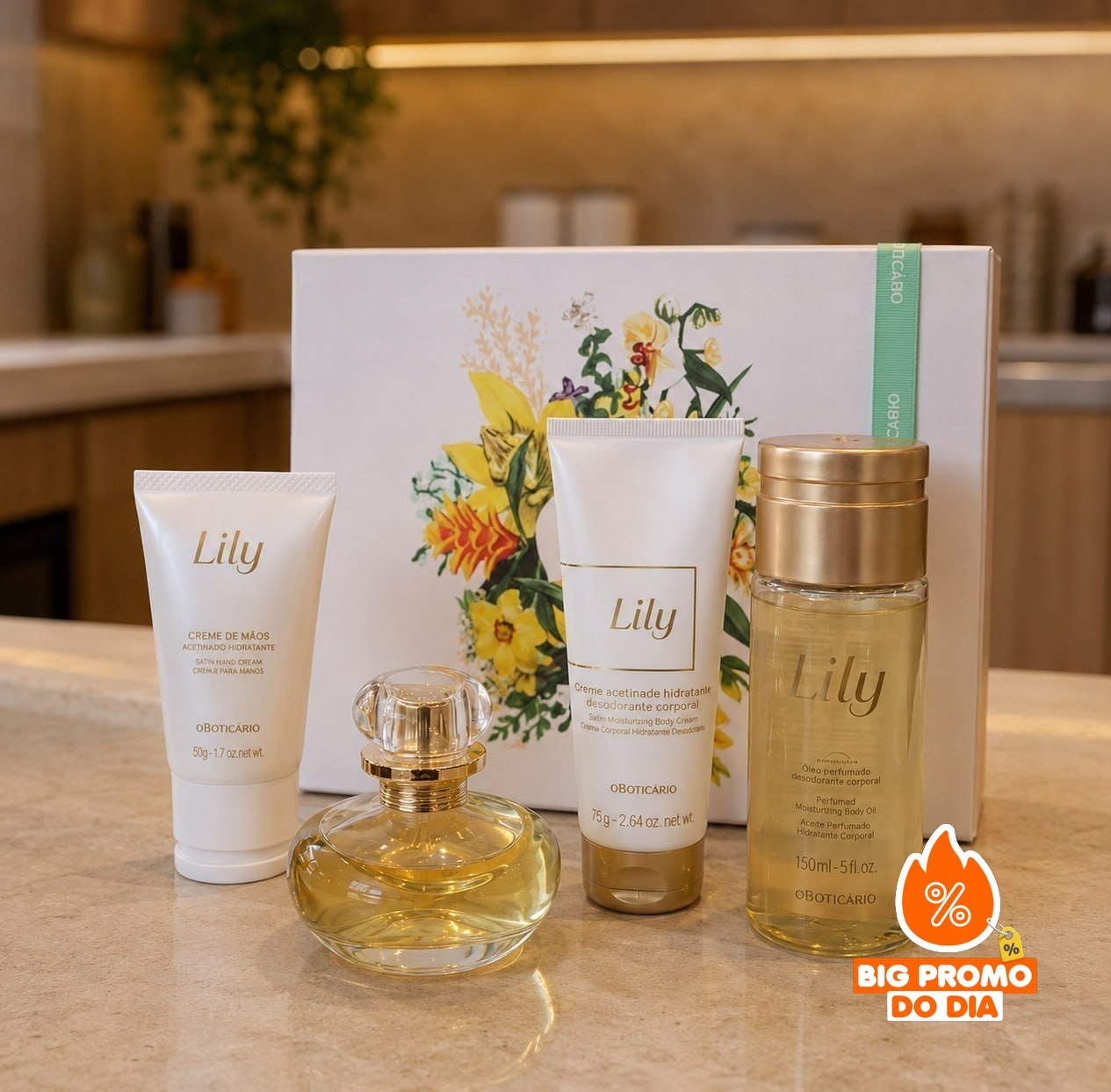 O Boticário Lily Kit Presente (4 Itens)
