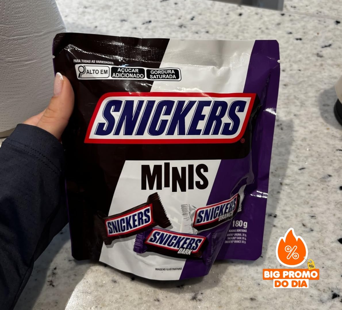 Chocolate Snickers Variedades Minis 180g