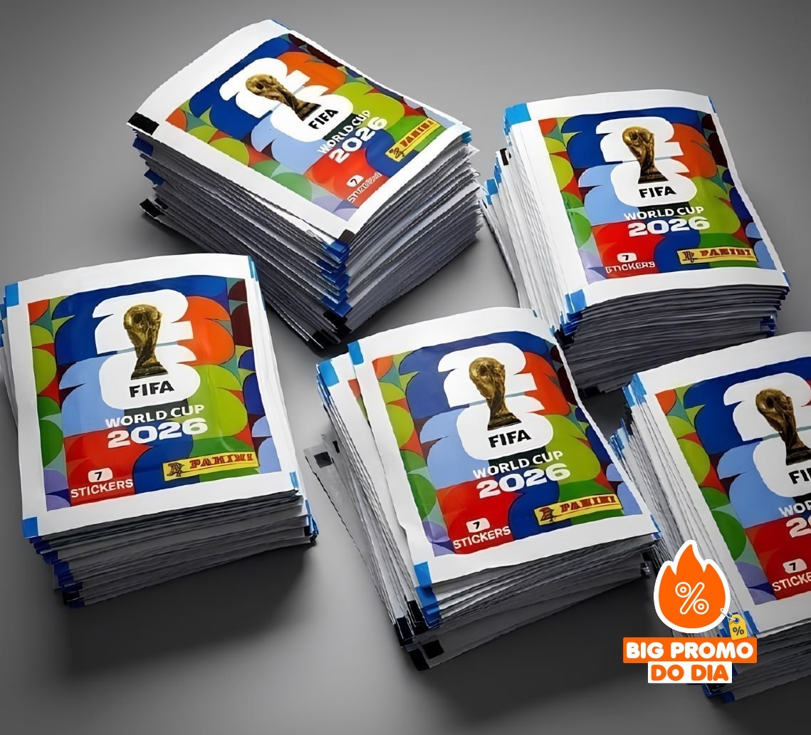 ️ Kit 700 Figurinha Do Álbum Copa Do Mundo 2026- 100 Envelopes