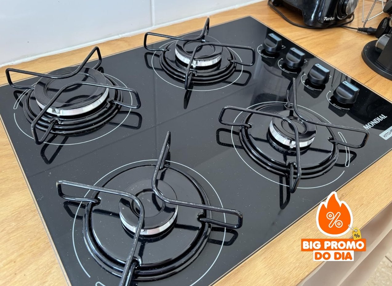 🫕 Cooktop a Gás 4 Bocas Mondial