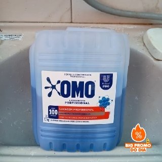 🫧 Lava Roupas Lavanderia Pro Líquido 7L Omo