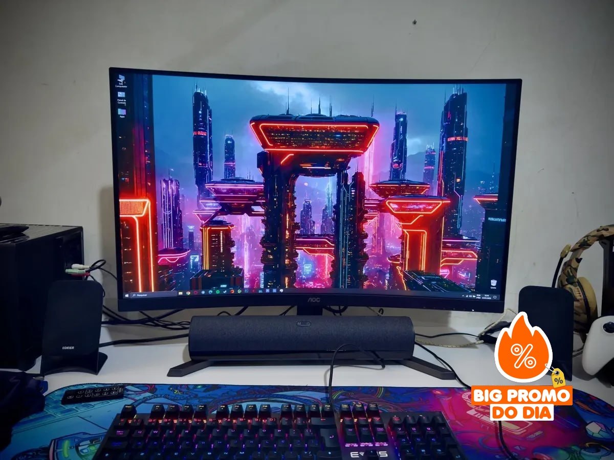 Monitor Gamer Curvo AOC Agon Quad 32 QHD 180Hz