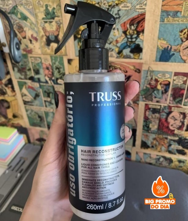 Spray Truss Reconstrutor Capilar, Uso Obrigatório, 260ml