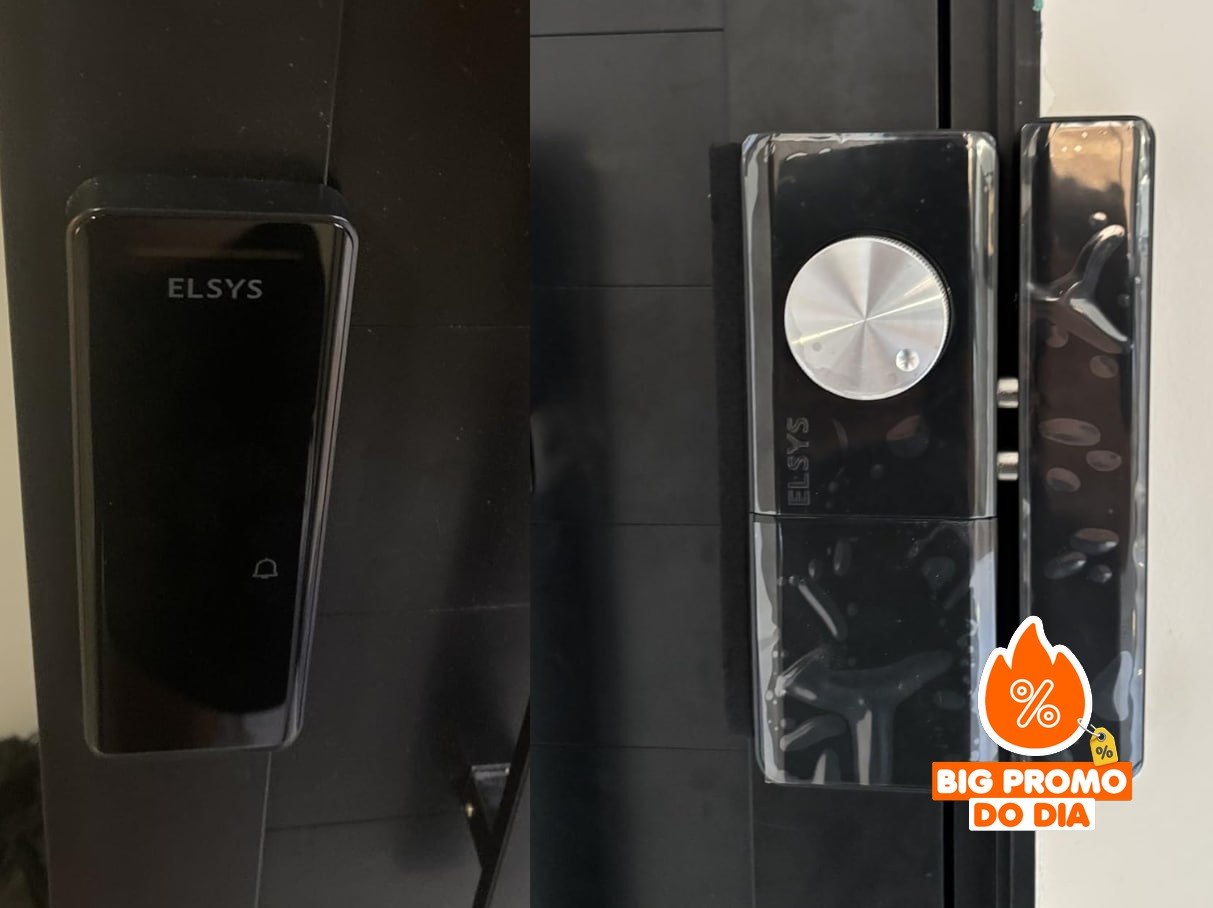 Fechadura Digital Elsys de Sobrepor, Preta | DS1100V, Pop