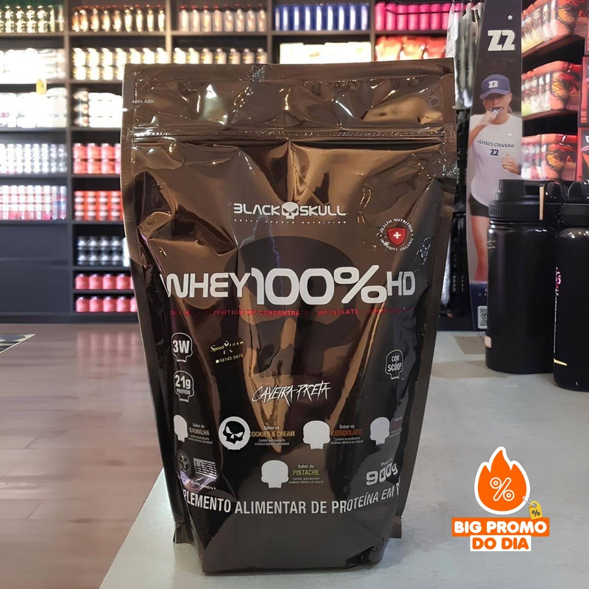 Whey 100% HD Black Skull 900g Chocolate