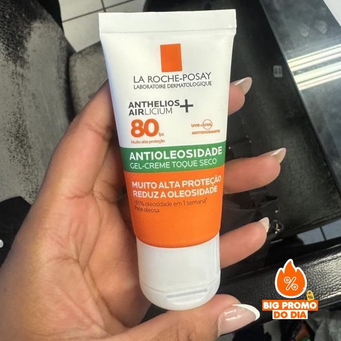️ Protetor Solar Facial Antioleosidade com Cor FPS80 Cor 2.0 40g