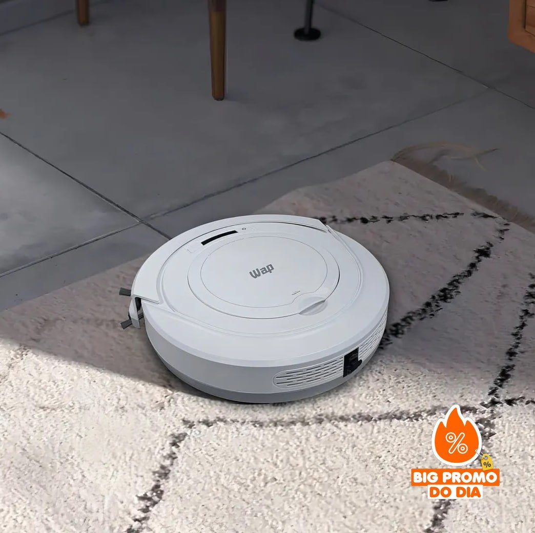 Robô Aspirador de Pó WAP ROBOT W90 PÉROLA Automático 3 em 1