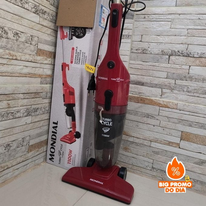 Aspirador de Pó 2 em 1 Mondial 1100W Turbo Cycle