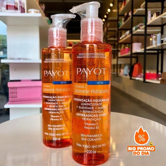 🫧 PAYOT Sabonete Liquido Detox Vitamina C - 220ml
