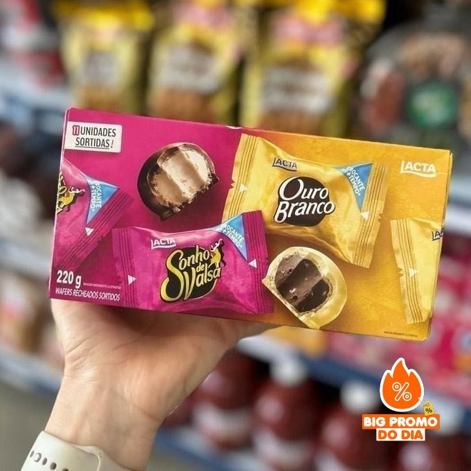 Caixa Sonho de Valsa e Ouro Branco Sortidos 220g