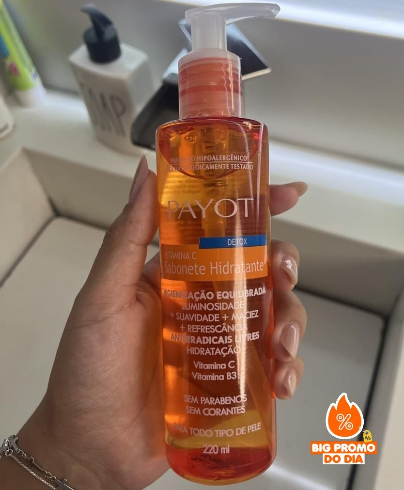 🫧 PAYOT Sabonete Liquido Detox, Vitamina C, 220 Ml