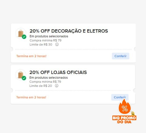 CUPONS ML ATIVOS