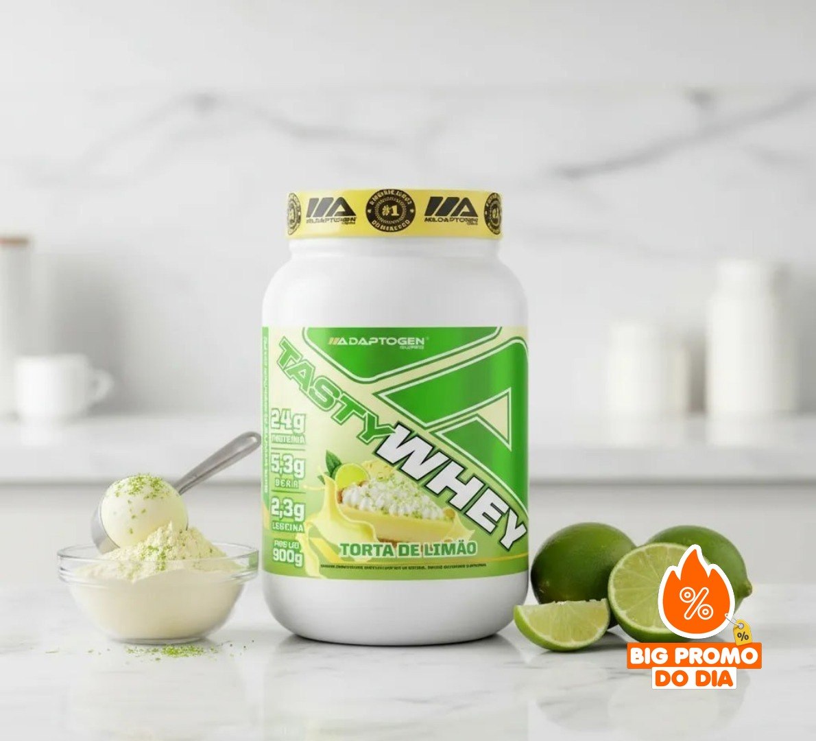 Whey Protein Adaptogen Torta de Limão 900g