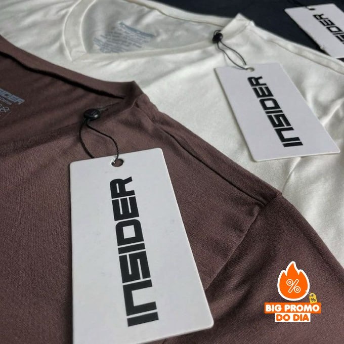 Kit com 3 Camiseta Tech T-Shirt Insider