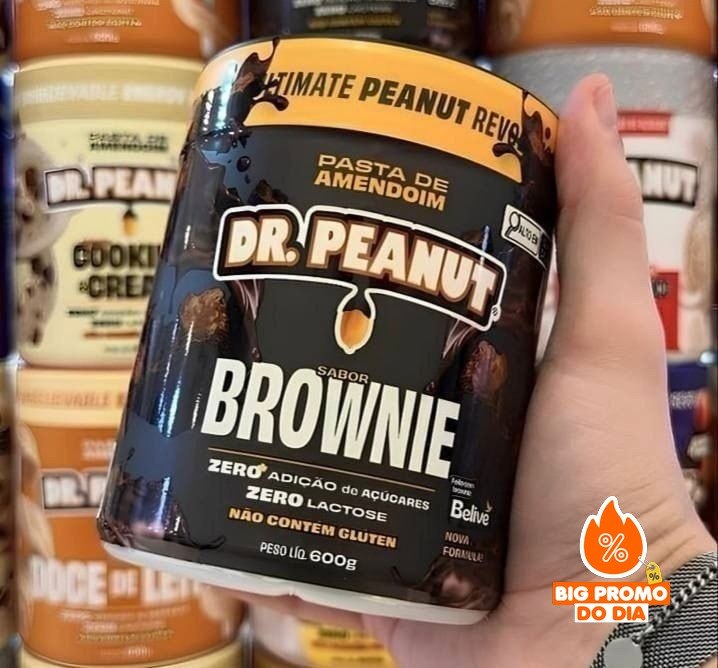 Pasta De Amendoim 600g Dr. Peanut Brownie