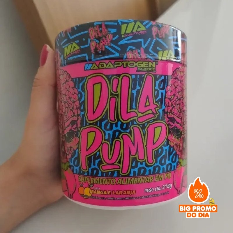 Dila Pump Pré-treino 318g Adaptogen Sabor Mango And Orange