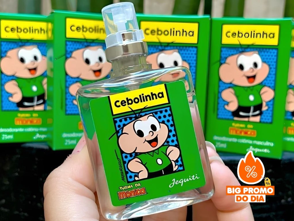 Kit 3x Perfumes Colônia Cebolinha Jequiti 25mL