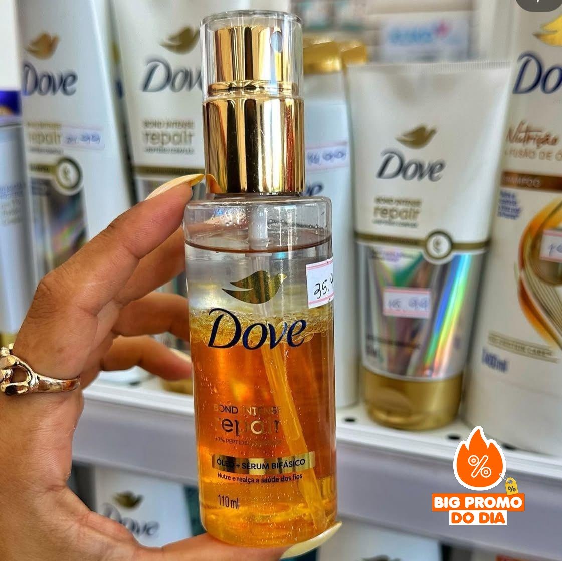 Óleo Dove Sérum Bifásico Bond Intense Repair, 110 ml