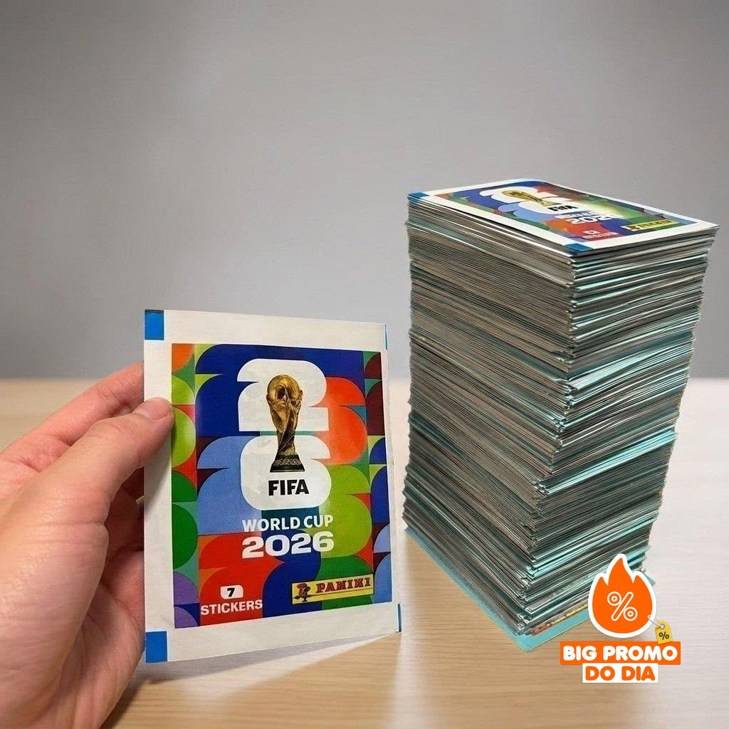 ️ Kit com 60 Pacotes (420 figurinhas) Copa do Mundo 2026 Panini