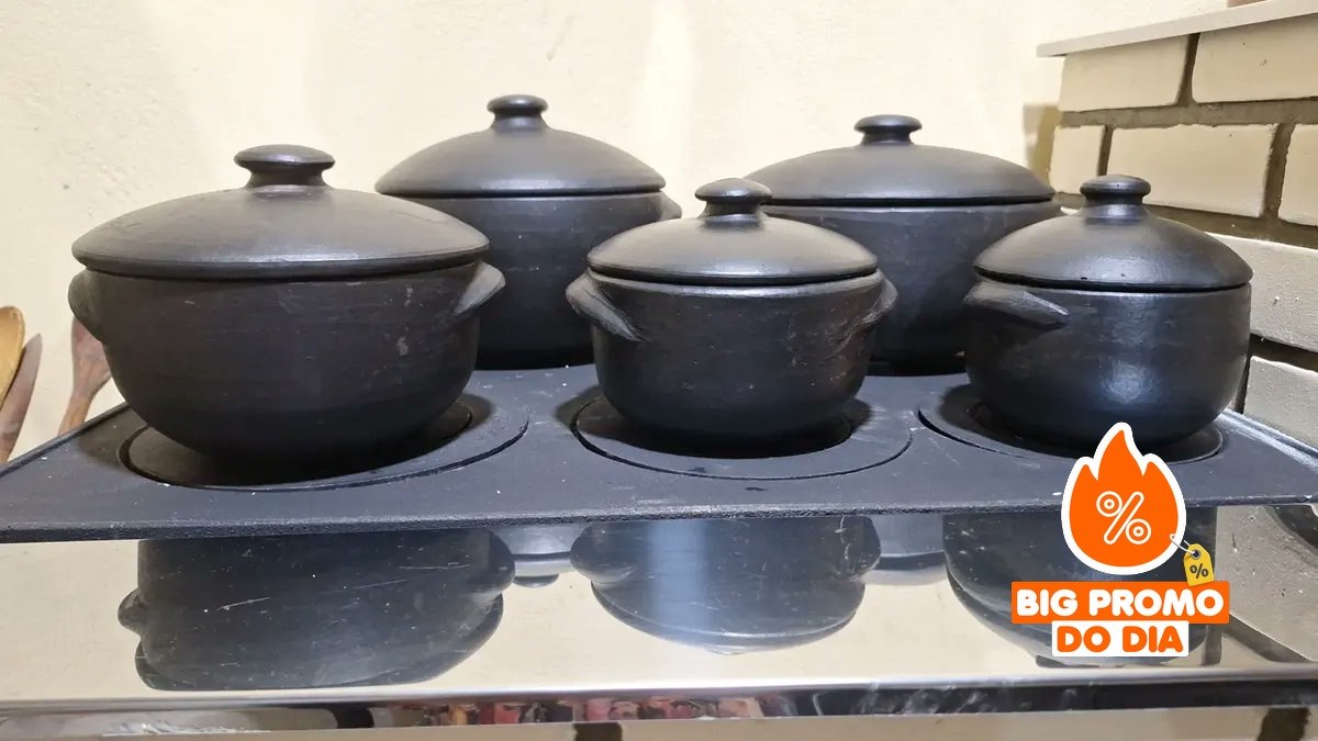 Conjunto 5 Panelas De Barro Moqueca Capixaba