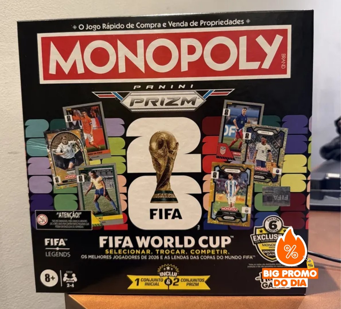 Jogo de Tabuleiro Monopoly Copa do Mundo FIFA | Panini Prizm